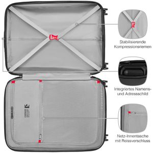 Produktbild für Koffer Wenger Prymo Medium, erweiterbar, schwarz