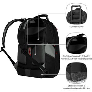Produktbild für Laptop-Rucksack Wenger Pegasus 600639 schwarz/grau