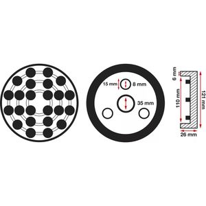 Produktbild für Gummiauflage BGS-technic 6472, für Hebebühne