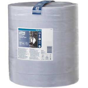 Produktbild für Putztuchrolle Tork 128407, W1, aus Zellstoff, blau