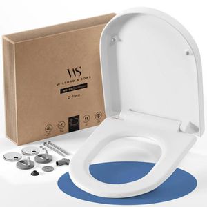 Produktbild für WC-Sitz Wilford&amp;Sons PREMIUM, D-Form, aus Duroplast