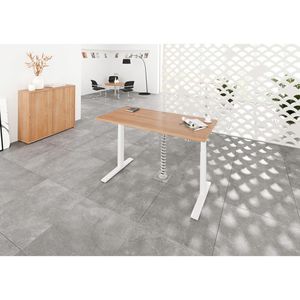 Produktbild für Schreibtisch Hammerbacher XMKA 16, nussbaum/weiß