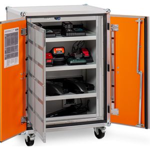Produktbild für Akku-Ladeschrank CEMO Premium 8/10, mit 18 Steckdosen