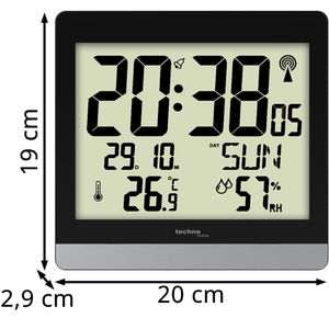 Produktbild für Wanduhr Technoline WS 8014, Kunststoff, digital, Funkuhr
