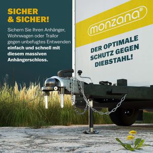 Produktbild für Anhängerschloss Monzana 109585 mit Schlüsselschloss