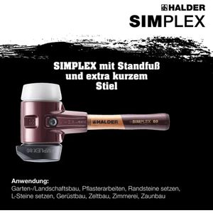 Produktbild für Schonhammer HALDER SIMPLEX, 3027.282, Kopf-Ø 80mm