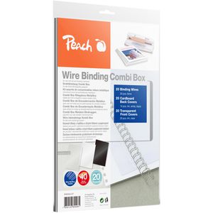 Produktbild für Drahtbinderücken Peach PW079-07, silber, für A4