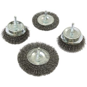 Drahtbürste Makita D-65729, 4-teiliges Set