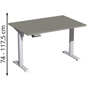 Schreibtisch Geramöbel Elevate Home, onyx / silber