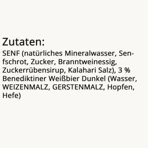 Produktbild für Senf Altenburger Benediktiner Weissbier Hausmacher Senf körnig