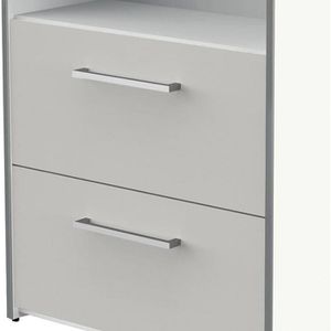 Produktbild für Kombischrank Kerkmann Move 3, lichtgrau / weiß