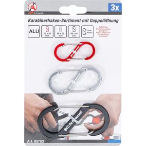 Produktbild für Karabinerhaken BGS-technic 85783, Aluminium