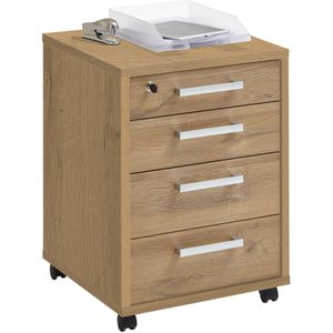 Rollcontainer FMD-Möbel Calvia 4, Holz