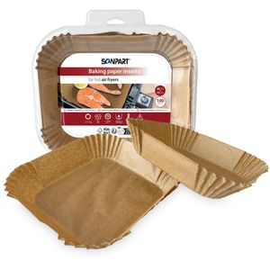 Backpapier Scanpart für Heißluftfritteusen, 20,5 x 15,5 cm