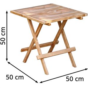 Produktbild für Beistelltisch Garden-Pleasure SIMUK, beige, aus Massivholz