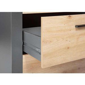 Produktbild für Kombischrank Inter-Link Corbeto, 17203510, eiche / anthrazit
