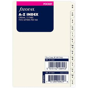 Produktbild für Register Filofax 211664 Pocket, A7, A-Z