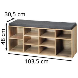 Produktbild für Schuhbank Kesper 15920, eiche, aus Holz