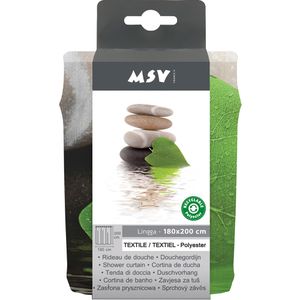 Produktbild für Duschvorhang MSV Anti-Schimmel Lingga, 180 x 200 cm