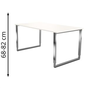 Schreibtisch Kerkmann Aveto 4513.1, weiß / silber