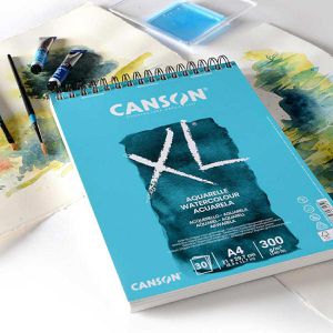 Produktbild für Aquarellpapier Canson XL Aquarelle Block, A4