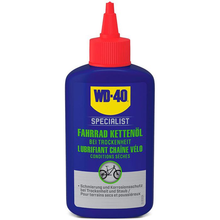 WD40 Kettenöl Bike Trocken, 49695, für Fahrrad, 100ml