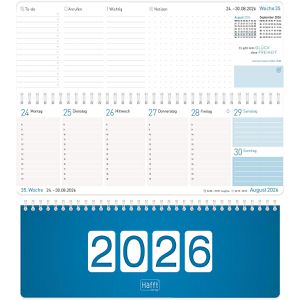Produktbild für Tischkalender Häfft 9958-4, Königsblau, Jahr 2026