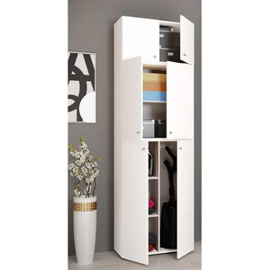 Produktbild für Mehrzweckschrank VCM Lona XXL 917812, weiß