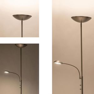 Produktbild für Stehlampe Brilliant Rosanna LED, silber, 180 cm
