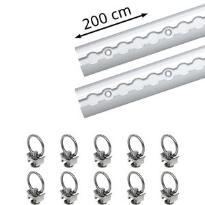 Airlineschiene NTG Standard, Set, zum Schrauben, 2 Stück
