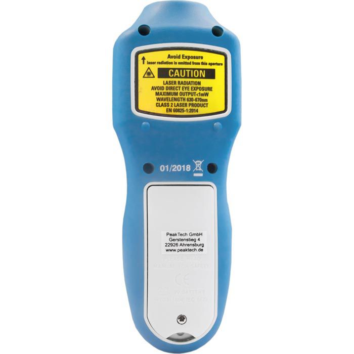 Contagiri Laser PeakTech P 2790 | Senza Contatto 2-100.000 RPM | Display LCD Retroilluminato - Foto 6