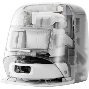 Saugroboter DJI Romo P, Station & Roboter transparent & weiß
