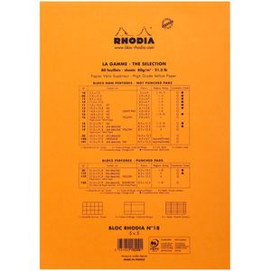 Produktbild für Notizblock Rhodia 18200C, orange, A4