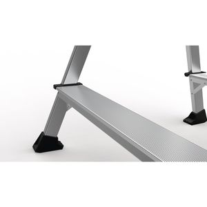 Produktbild für Klapptritt Zarges XLstep P, 41409, aus eloxiertem Aluminium