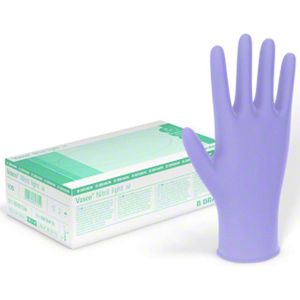 Einmalhandschuhe B.Braun Vasco Nitril light, lila, 90 Stück
