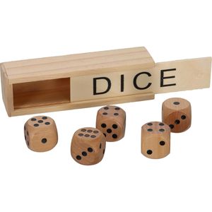 Würfel Philos 7002, Holzwürfel, braun