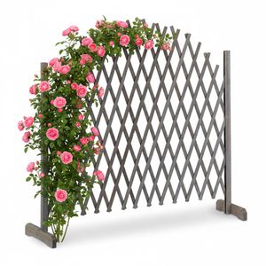 Produktbild für Rankgitter Relaxdays 10026332, grau, freistehend