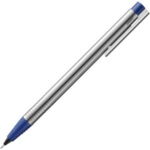 Druckbleistift Lamy logo 105 blue, silber/blau, Edelstahl