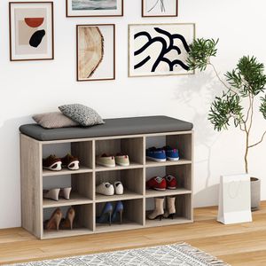 Produktbild für Schuhregal VCM Hinsol XS, aus Holz