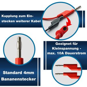 Produktbild für Messleitung PeakTech P 8202, 25-teilig
