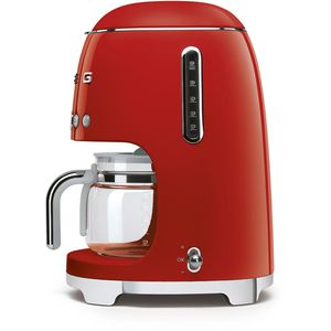 Produktbild für Kaffeemaschine Smeg DCF02RDEU 50er Retro Style, mit Glaskanne