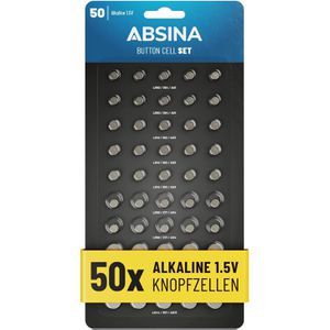 Knopfzelle Absina Sortiment 50-teilig