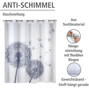 Produktbild für Duschvorhang Wenko Anti-Schimmel Astera, 180 x 200 cm