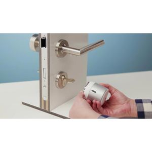 Produktbild für Smartes-Türschloss tedee Lock GO 2, weiß-silber