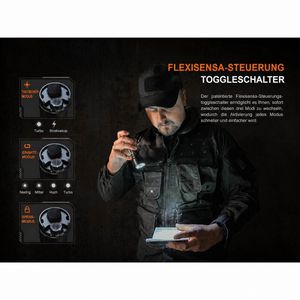 Produktbild für Taschenlampe Fenix TK22R, LED, aufladbar