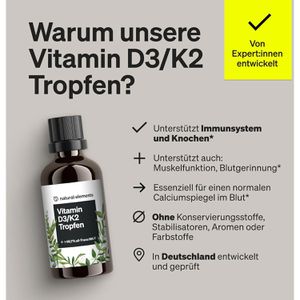 Produktbild für Vitamin-D natural-elements 50 ml, für 1700 Tropfen