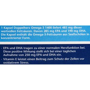 Produktbild für Omega-3 Doppelherz aktiv, hochdosiert, 30 Kapseln