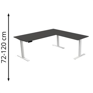Schreibtisch Kerkmann Move 3, anthrazit / weiß