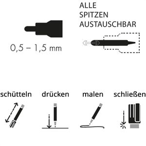 Produktbild für Acrylstifte Marabu 1240000003999 YONO Marker Set