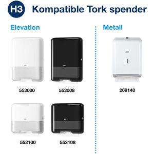 Produktbild für Papierhandtücher Tork Advanced, 290179, H3, 2-lagig